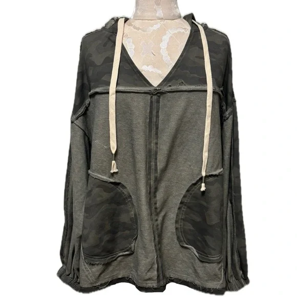 POL Camouflage Oversized Hoodie - Picture 1 of 8